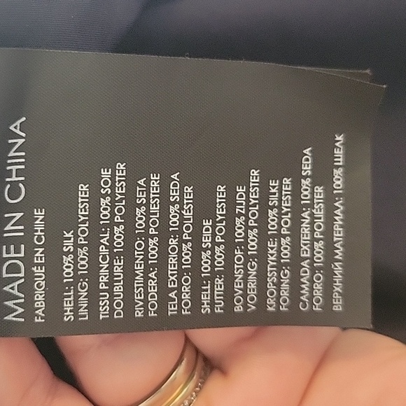 Club MONACO SOFT PRINT 100% SILK DRESS SIZE 6 - Picture 13 of 15